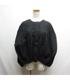 美品 ドロスト ベスト ブルゾン 黒 ブラック コットン ノースリーブ