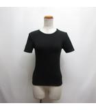 エイチ ビューティーアンドユース H BEAUTY&YOUTH コットン レーヨン フライス Tシャツ 黒 ブラック 1617-222-6175 半袖 カットソー 日本製