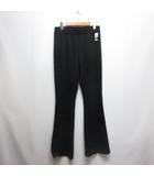 ギャップ GAP ストレッチ フレア レギンス パンツ M 黒 ブラック 裾スリット ウエストゴム タグ付き