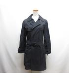 グランマママドーター GRANDMA MAMA DAUGHTER トレンチ コート ベルト付き 0 濃紺 ネイビー