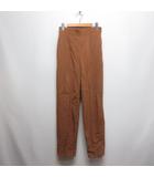 エスカーダ ESCADA イージー リブ パンツ 34 キャメル ストレッチ センターシーム サイドファスナー