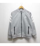 アディダス adidas スポーツウェア スウェット ジップ ブルゾン 150 グレー 子供服 ジュニア