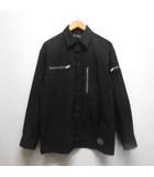 ジーユー GU × アンダーカバー UNDERCOVER ジップポケット シャツ S 黒 ブラック ジャケット