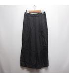 デシグアル Desigual リヨセル ワイド パンツ M チャコールグレー ジッパーフライ