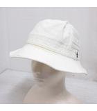 マンシングウェア MUNSINGWEAR ゴルフ 帽子 バケットハット M 56.5cm オフホワイト 麻リネン混