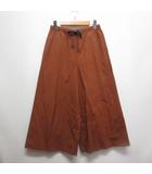 セオリー Theory 美品 イージー ワイド パンツ S 茶 ブラウン ウエストゴム 日本製