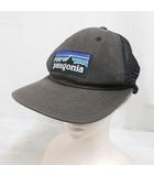 パタゴニア Patagonia ロゴ メッシュ キャップ 帽子 チャコールグレー
