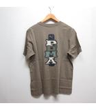 プーマ PUMA GRAPHICS バック 半袖 Tシャツ M 薄茶 ブラウン 687701 スポーツウェア タグ付き