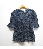 ベビーギャップ BABY GAP 小花柄 長袖 ワンピース 100 濃紺 ネイビー タグ付き 子供服