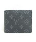 ルイヴィトン LOUIS VUITTON モノグラム エクリプス ポルトフォイユ ミュルティプル M61695 二つ折り 財布 ウォレット 札入れ ☆AA★
