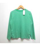 センスオブプレイス バイ アーバンリサーチ Sense of Place by Urban Research リンガー ボーダー 長袖 Tシャツ One-size 緑 グリーン AA26-21A008 カットソー ロンT タグ付き