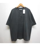 ジョンブル JOHNBULL ピグメントダイ カノコ ヘンリーネック Tシャツ L スミクロ 黒 ブラック JM242C07 半袖 タグ付き
