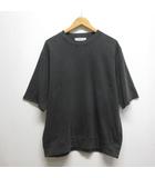 ジョンブル JOHNBULL 五分袖 Tシャツ カットソー S スミクロ 黒 ブラック JM242C01