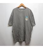 AS M NSW MAX90 NIKE DAY TEE 半袖 Tシャツ XXL グレー 花刺繍 DM6334-289 ルーズフィット