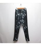 リーボック Reebok 美品 KIREIFIT AOP TIGHTS キレイフィット 総柄 タイツ M 黒 ブラック スポーツ レギンス