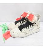 オフホワイト OFF WHITE OFF-COURT 3.0 SNEAKERS ハイカット スニーカー レザー 40 25cm ホワイト 白 シューズ 靴 イタリア製