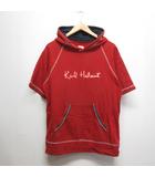 カールヘルム Karl Helmut 半袖 スウェット フーディー M 赤 レッド パーカー