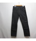 エドウィン EDWIN 美品 402 スリム ストレート デニム パンツ ジーンズ 30 黒 ブラック インターナショナルベーシック ジッパーフライ 日本製