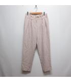 トゥービーシック TO BE CHIC アンクル テーパード パンツ 40 ライトピンク ジッパーフライ 日本製