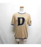 ダブルスタンダードクロージング ダブスタ DOUBLE STANDARD CLOTHING 半袖 Dロゴ ニット カットソー F ベージュ