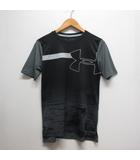 アンダーアーマー UNDER ARMOUR 子供用 スポーツウェア 半袖 Tシャツ YXL/160 黒 ブラック 1328985 ポリエステル