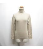 セオリーリュクス theory luxe 美品 カシミヤ100% タートルネック ニット セーター カットソー 38 ライトベージュ 長袖