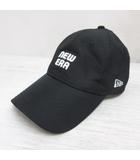 ニューエラ NEW ERA 美品 9FORTY ゴルフ キャップ 帽子 ロングバイザー オープンバック 黒 ブラック