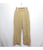 B&Y ユナイテッドアローズ BEAUTY&YOUTH ビューティー&ユース 美品 ジャガード セミフレア パンツ M 黄 イエロー 1614-699-5594 ウエストゴム