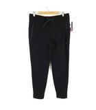 Fit スウェットパンツ ジョガーパンツ ロゴ 裏起毛 WARM ストレッチ M 黒 ブラック タグ付 美品