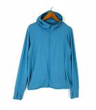 ユニクロ UNIQLO エアリズム UVカット メッシュ パーカー ジップアップ フード ドライ 速乾 吸汗 ストレッチ 長袖 M 青 ブルー