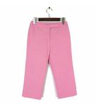 バレンシアガ BALENCIAGA パンツ クロップドパンツ サブリナ 麻 リネン M 38 ローズピンク 国内正規品