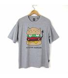 ジーユー GU アンダーカバー UNDERCOVER コラボ 25SS 完売 Tシャツ カットソー 半袖 ハンバーガー プリント M 杢 グレー レア 希少