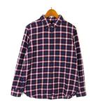 ユニクロ UNIQLO フランネル チェック シャツ ネルシャツ 長袖 M マルチカラー