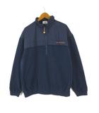 ミズノ MIZUNO ティーゾイド T-ZOID ゴルフ ジャケット フリース ナイロン 切替 ロゴ 刺繍 ハーフジップ 長袖 M 紺 ネイビー