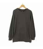 ベルシュカ Bershka トレーナー スウェット サイドジップ プルオーバー クルーネック 長袖 M カーキ