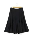 ラルフローレン RALPH LAUREN スカート フレアスカート サーキュラースカート ストレッチ ウール S 7 黒 ブラック 国内正規品