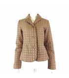 クミキョク 組曲 KUMIKYOKU ジャケット キルティングジャケット ブレザー 中綿 サークル刺繡 M モカブラウン