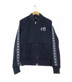 ハイドロゲン HYDROGEN ジャケット トラックジャケット ジップアップ H2J ロゴ 刺繍 スカル ライン L 紺 ネイビー 国内正規品