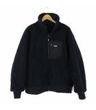 フィラ FILA リバーシブル ボア ジャケット ナイロン ブルゾン ジップアップ ロゴ 刺繍 M 紺 ネイビー 赤 レッド 国内正規品 近年モデル