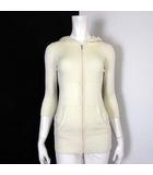 ルール RULe パーカー ニット 切替 リブ ジップアップ フード ウール S アイボリー