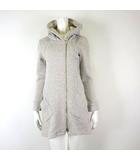 エテルノベレッツァ ETERNO BELLEZZA ジャケット ロング パーカー スウェット 裏起毛 ボア フード ダブルジップ 長袖 M 38 杢グレー