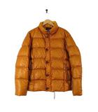 パッゾ PAZZO 小松精練 ダウン ダウンジャケット ナイロン ジップアップ L 48 キャメルブラウン レア 希少
