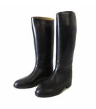 ブーツ レインブーツ ジョッキーブーツ ラバー COUPE SAUMUR ロングブーツ 37 黒 ブラック 23.5cm くつ 靴 シューズ