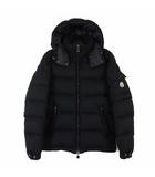 モンクレール MONCLER ダウン ダウンジャケット モンジュネーブル MONTGENEVRE 羊毛 ウール A2-091-40338-05-54272 フード ロゴ 刺繍 XS-S 0 黒 ブラック 国内正規品