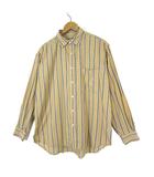 ザショップティーケー THE SHOP TK bouo シャツ ストライプ ボックスシルエット レギュラーカラー コットン 長袖 M ベージュ ブルー ホワイト
