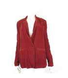 フォルテフォルテ FORTE FORTE イタリア製 ジャケット コーデュロイ ダブル 落ち感 長袖 M 1 レッドオレンジ