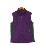 U.L. サーマラップ ベスト 1101438 中綿 ジャケット 軽量 ジップアップ M パンジー色 青紫 グレー キャンプ アウトドアウエア