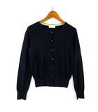 テチチ Te chichi TERRASSE カーディガン ニット ウール クルーネック 長袖 M 紺 ネイビー