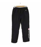 チャンピオン CHAMPION パンツ ウインドブレーカー トレーニングパンツ 裏地付 ロゴ プリント L 黒 ブラック C8-SSW01
