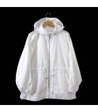 カルバンクラインジーンズ Calvin Klein Jeans コート ナイロン ジャケット フード ジップアップ アウター M 白 ホワイト